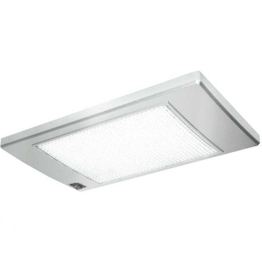 LED Strahler 12V, SlimLite silber, 185x110x12mm