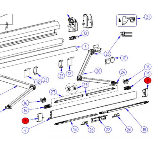 LH+RH Endcap Leadrail5200