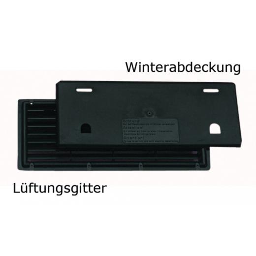 Lüftungsgitter 375x150 mm, Winterabdeckung