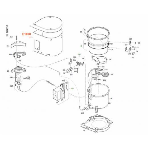 Mantel für Boiler 14Liter