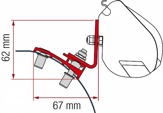 Markisen-Adapter für F35 PRO