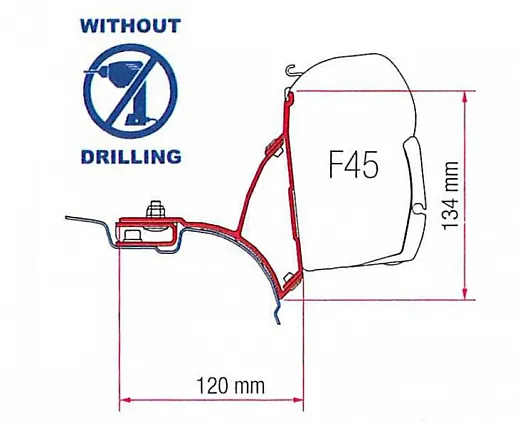 Markisen-Adapter für Seitenwandmarkisen