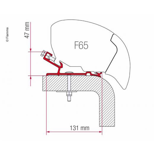 Markisen-Adapter Hymer F65S