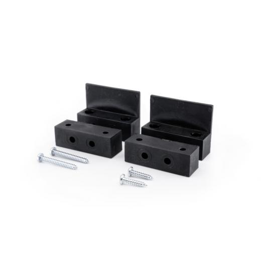 Montageadapter für Funkkontakte 2er Set, schwarz