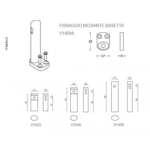 Montageplatte zu Gallery Rail System