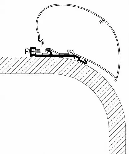 Omnistor Flat-Adapter 6002/6900 3,5m