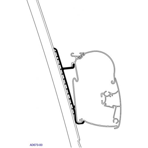 Omnistor Markisen Adapter für Fiat Ducato H3 ab Bj. 2007