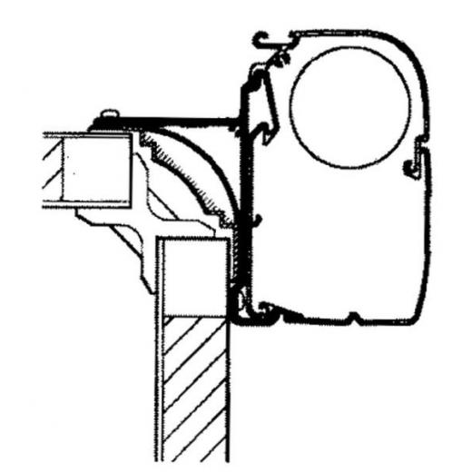 Omnistor Markisenadapter für Adria Teilintegrierte Fahrzeuge