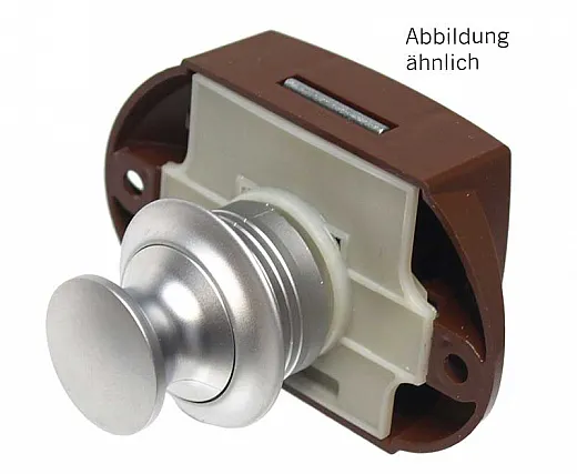Push Lock beidseitige Betätigung silber - 50er Pack