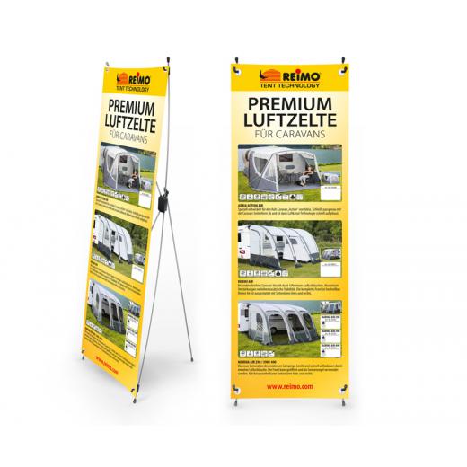 Reimo Tent Techn. X-Banner Luftzelte für Caravans, Größe: 600x1800mm