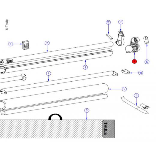 Rol.Tube End Cap Windscre