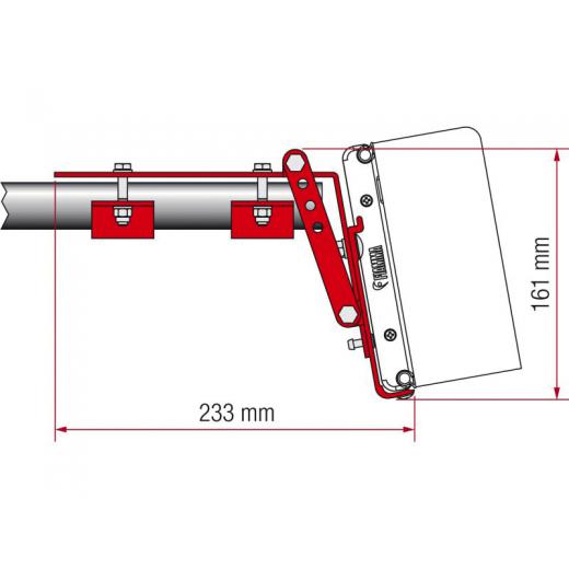 Roof Rail Kit Adapter F45Ti, F45Ti L, ZIP - Kastenwagen