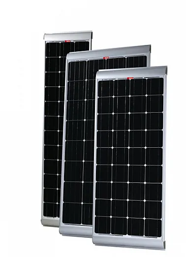 Solarpanels mit integrierten Alu-Spoilern