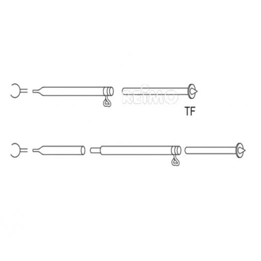 Sturmstange Alu mit Bodenspitze 1,2mm