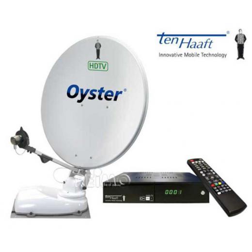 Ten Haaft Sat-Anlage Oyster 65 CI HDTV inkl. HD-Receiver + Twin LNB