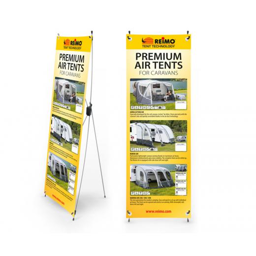 Tent Tec. X-Banner Luftzelte für Caravans Englisch, Größe: 600x1800mm