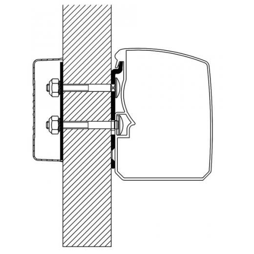 Thule Markise 3200, Adapter Flat Wall