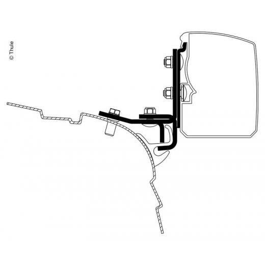 Thule Markise 3200, Adapter VW T5/T6 Minivan Multi Rail RHD