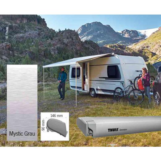 Thule Omnistor 6300, Dachmarkise, Mystic Grau, Gehäusefarbe eloxiert, 450cm