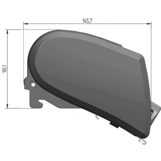 Thule Omnistor Dachmarkise 6300, Mystic Grau, Gehäuse weiß, 260cm