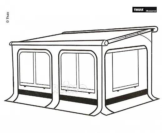 Thule Panorama Markisenvorzelt L 600 cm