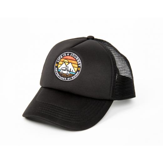 Trucker-Cap LIFE IS A JOURNEY, schwarz, unisex