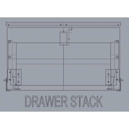 Türschloss 36x59mm Matt Schwarz/Chrom Türstärke 12-18mm