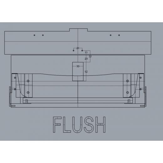 Türschloss 36x59mm satine chrom Türstärke 12-18mm