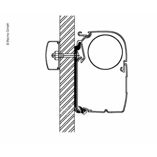 Universal Omnistor Flachadapter Länge: 4 Meter für Markisen der Serie 5