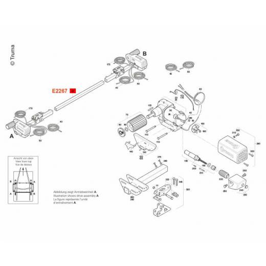 Verbindungsrohr 145cm