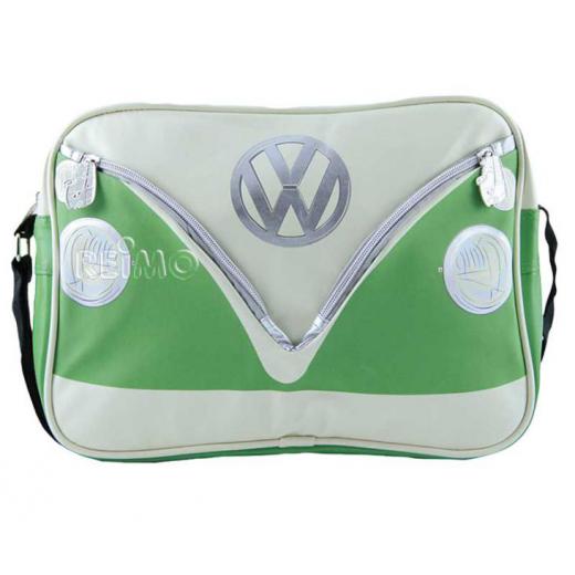 VW Collection Schultertasche VW Bulli,grün/creme