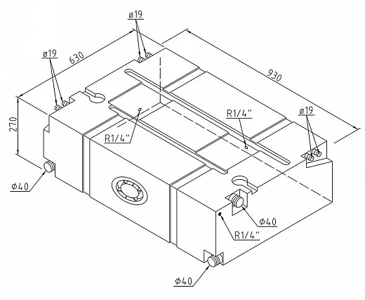 Wassertank 150 L