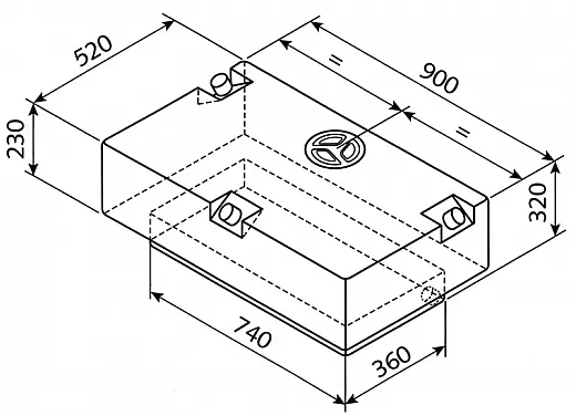 Wassertank EV-2201 - 124l