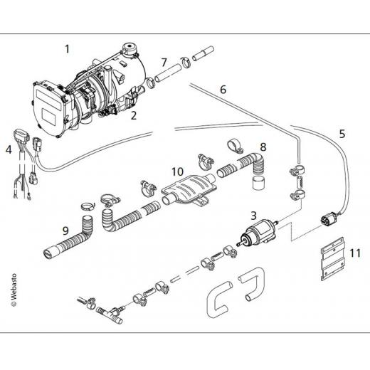 Webasto Einbaukit für Thermo Pro 90