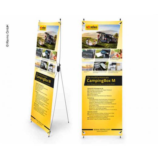 X-Banner - Motiv: Reimo Campingbox M, Deutsch, Größe: 60x180cm