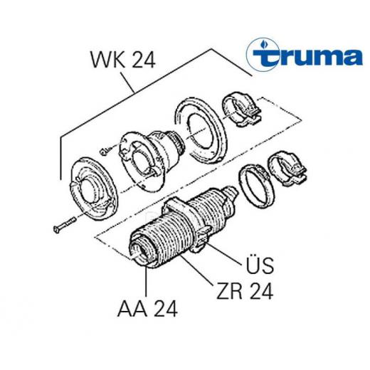 Zuführrohr ZR 24, 64 mm (laufender Meter)